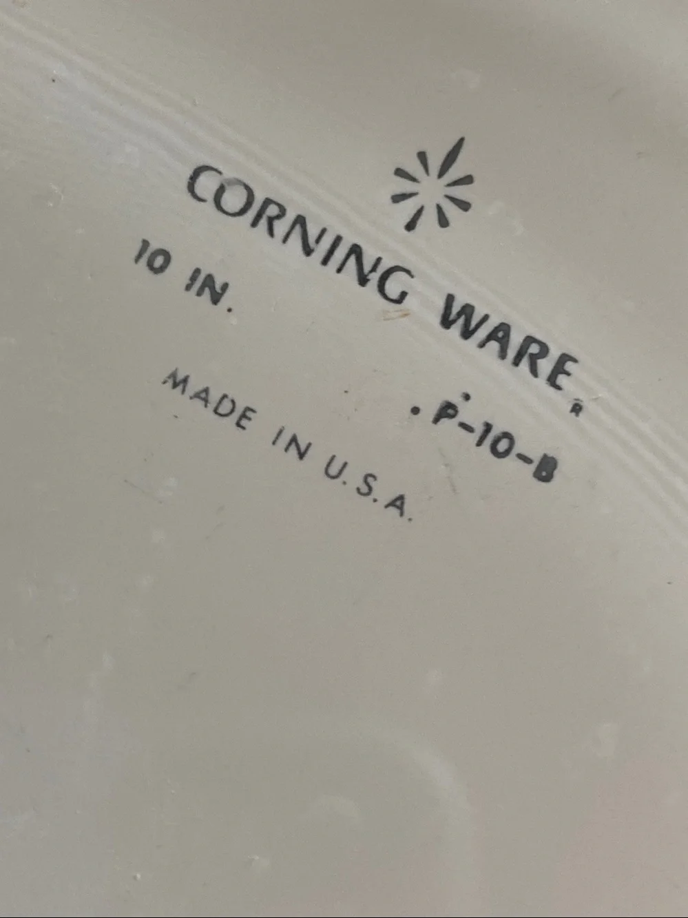 Vintage Corning Ware 10” Casserole Baking Dish With Lid P-10-B